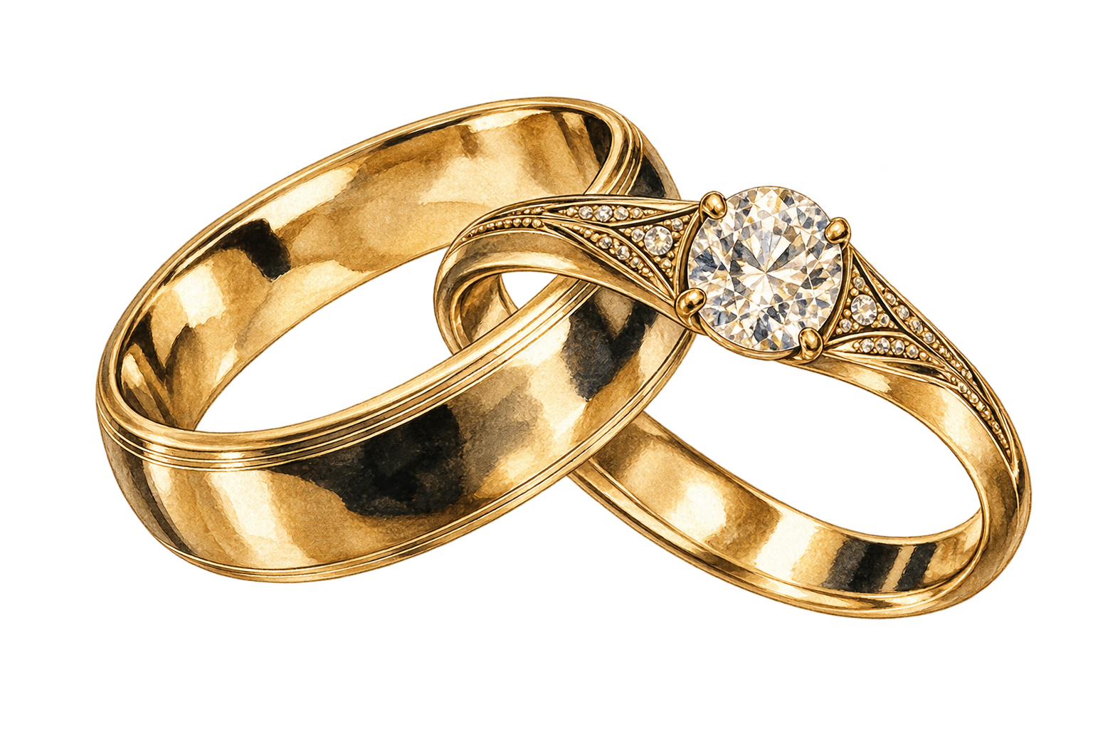 Gold rings