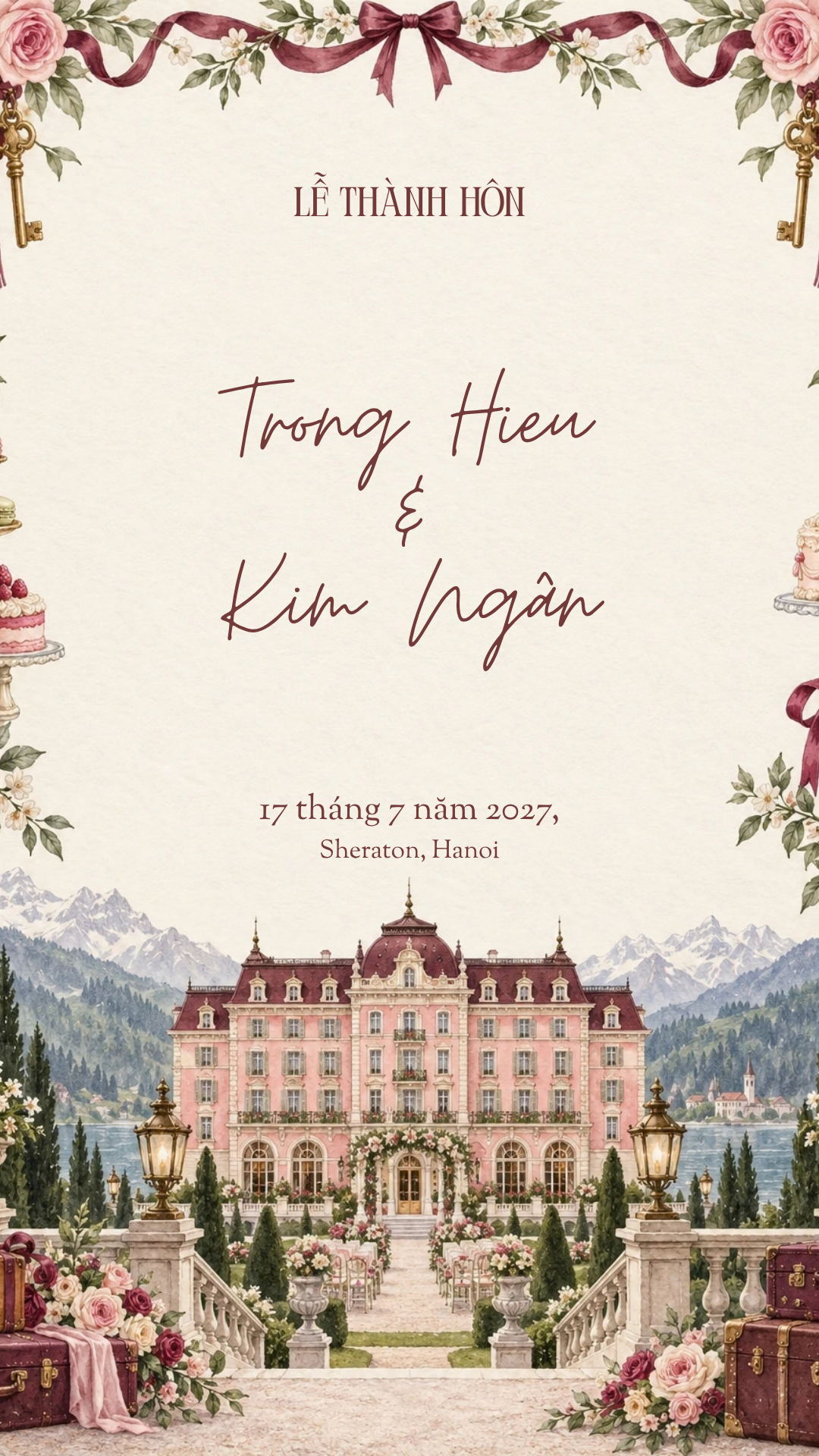 Thiệp mời Grand Amour