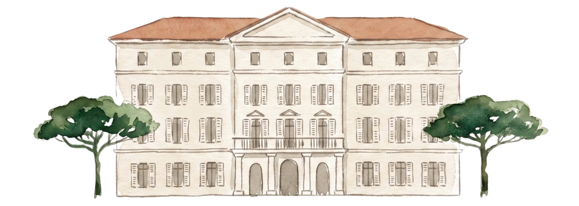 Watercolour of Hotel du Cap-Eden-Roc
